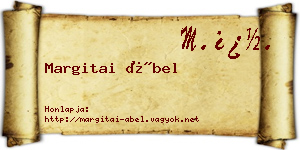 Margitai Ábel névjegykártya