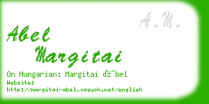 abel margitai business card